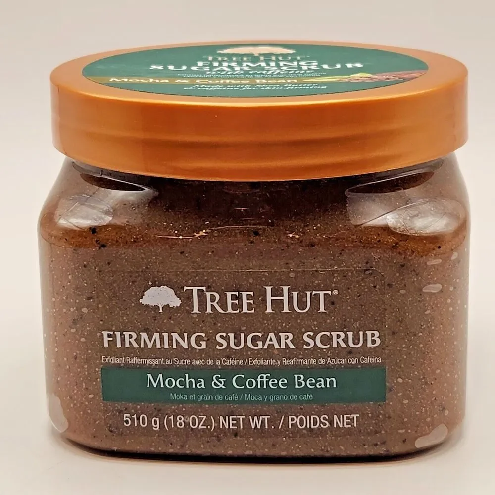 Rare Tree Hut Firming Sugar Scrub Mocha & Coffee Bean With Caffeine‎ . 18oz New